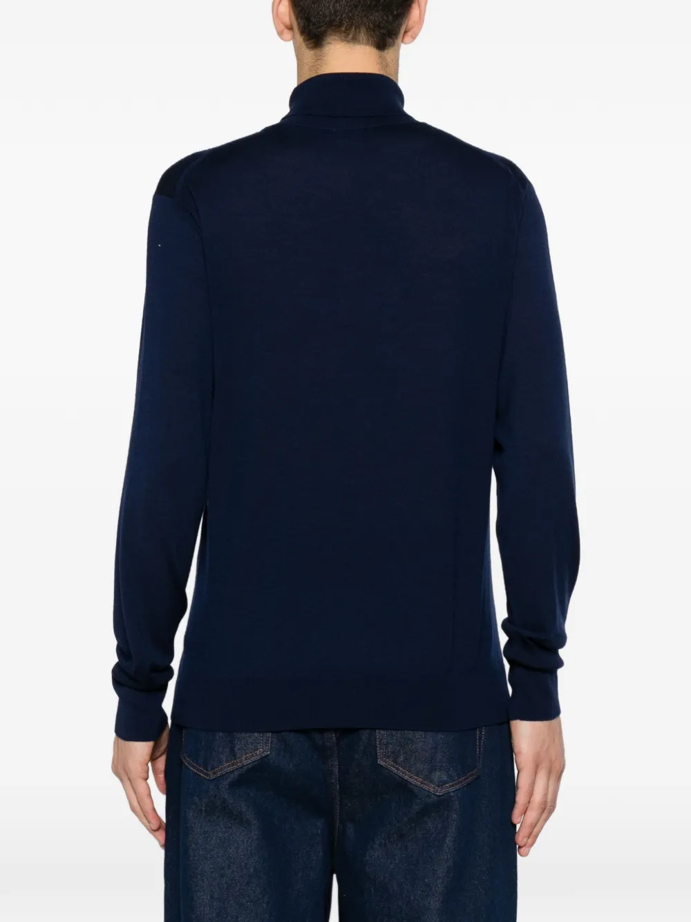 Eleventy Wollen coltrui Blauw
