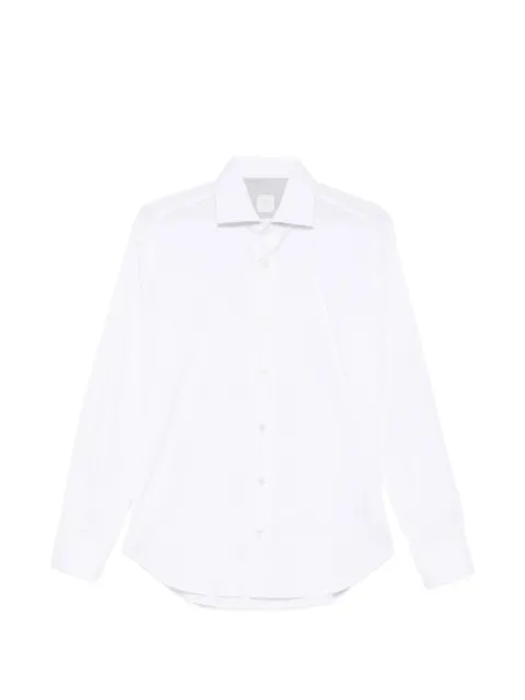 Eleventy spread-collar button-up shirt