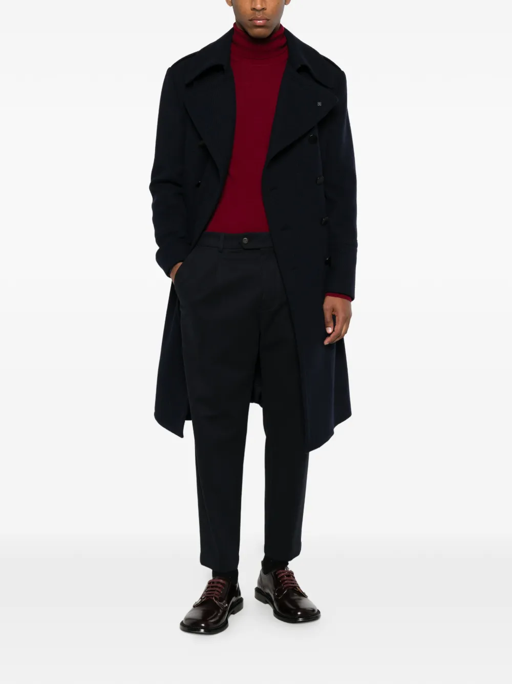 Eleventy Broek van katoenblend Blauw
