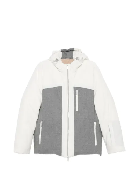 Eleventy chamarra con capucha y diseño color block