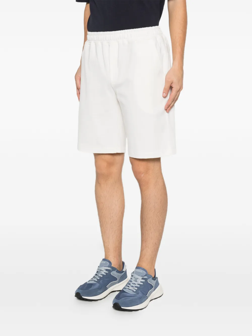 Eleventy Shorts met elastische tailleband Wit