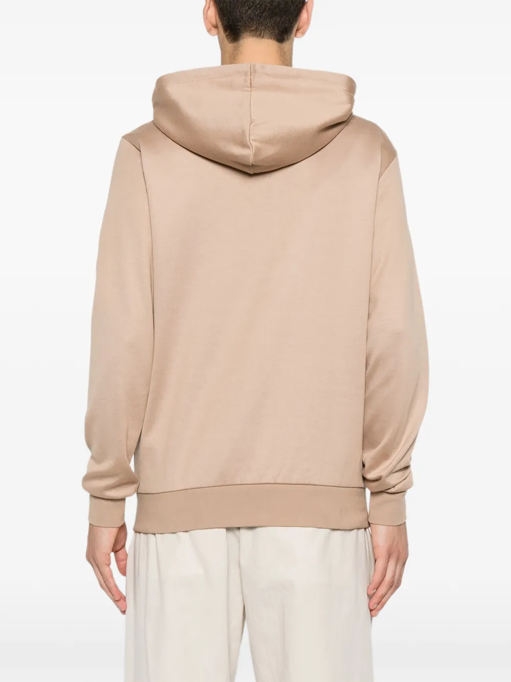 Eleventy Hoodie met trekkoord Beige