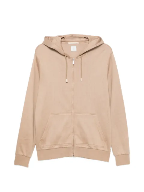 Eleventy zip-up drawstring hoodie