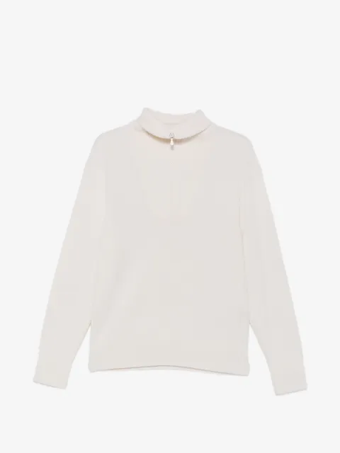Eleventy zip wool sweater