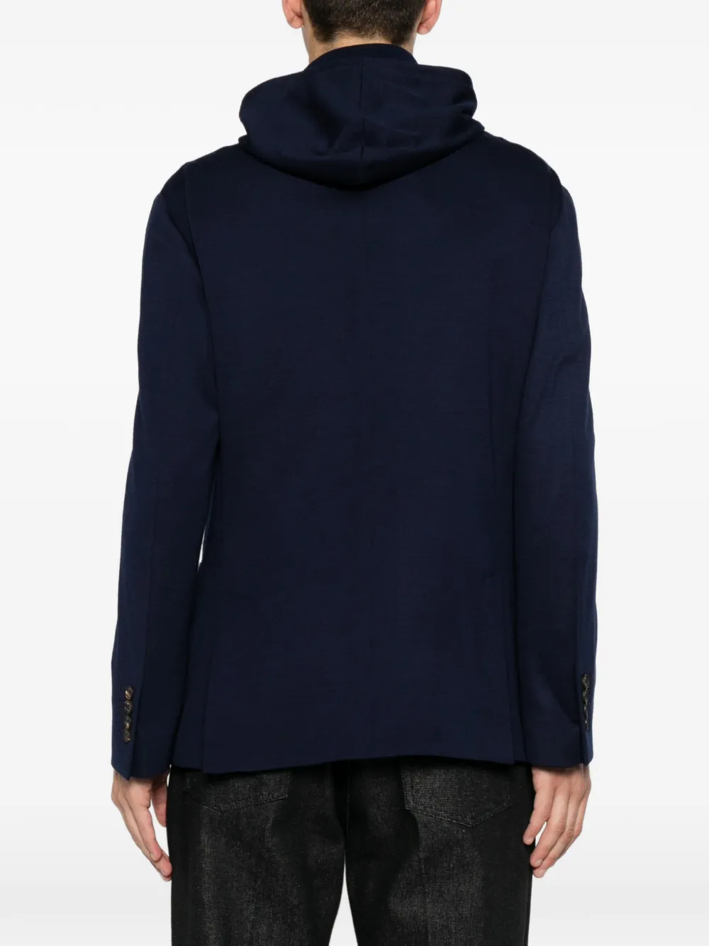 Eleventy Jack met capuchon Blauw