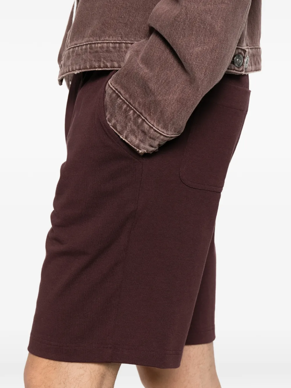 Eleventy Shorts met elastische tailleband Rood