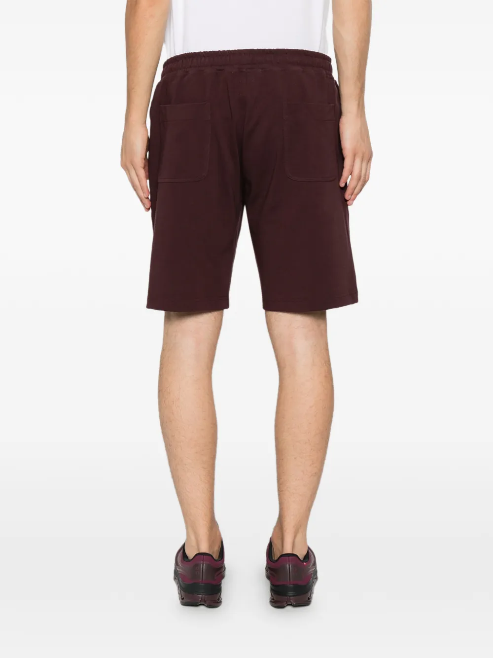 Eleventy Shorts met elastische tailleband Rood