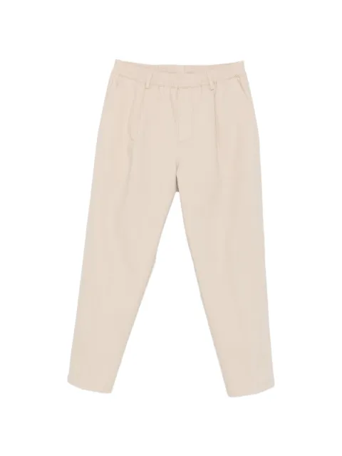 Eleventy pleated elasticated-waistband trousers