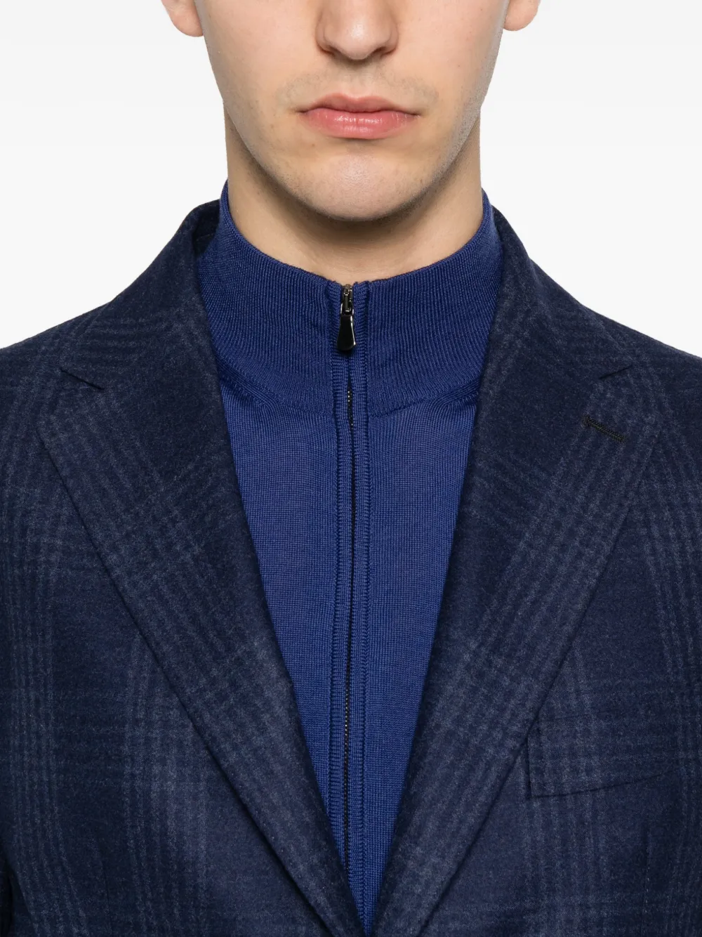Eleventy Jack met enkele rij knopen Blauw