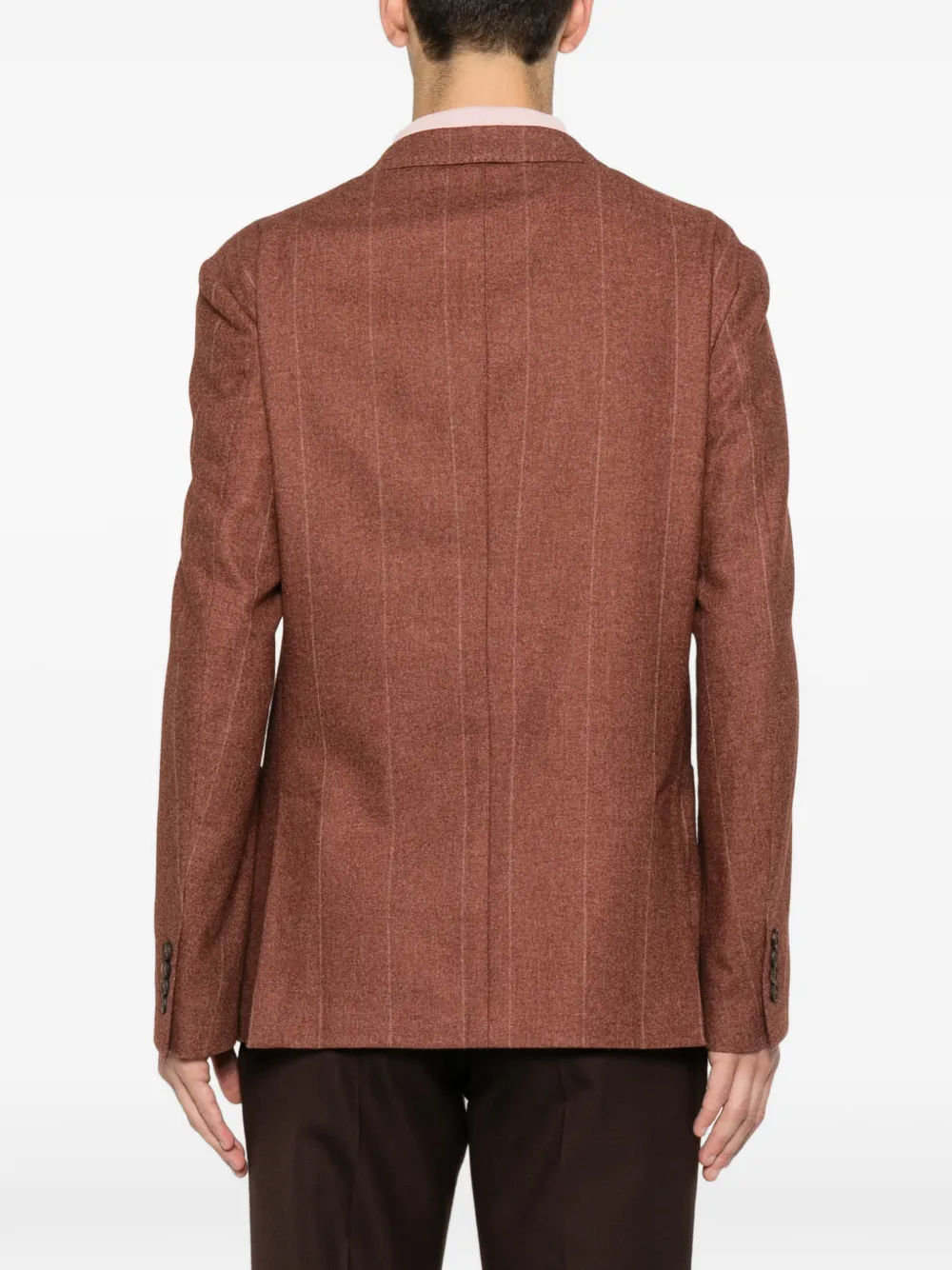 Eleventy Blazer met gekerfde revers Bruin