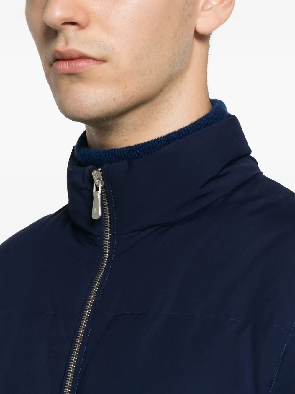 Eleventy Jack met afneembare mouw Blauw