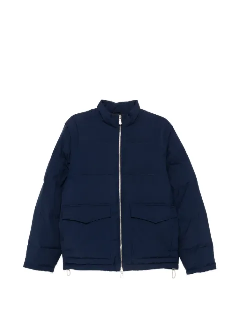Eleventy quilted detachable-sleeve jacket