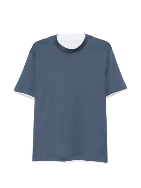 Eleventy layered-effect short-sleeve T-shirt