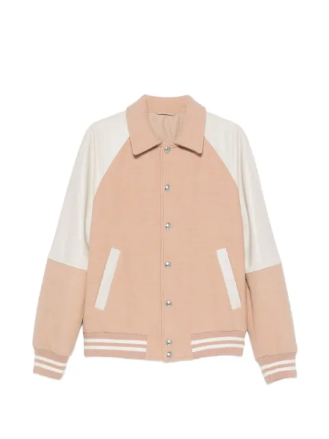 Eleventy panelled wool bomber jacket
