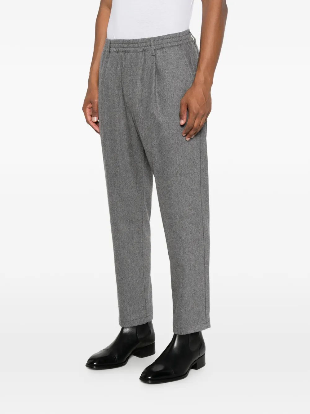 Eleventy Broek met elastische taille Grijs