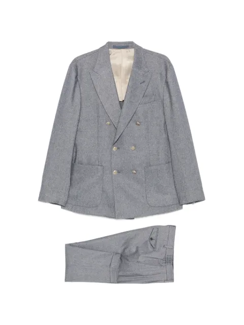 Eleventy peak-lapel double-breasted suit