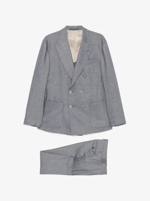 Eleventy peak-lapel double-breasted suit