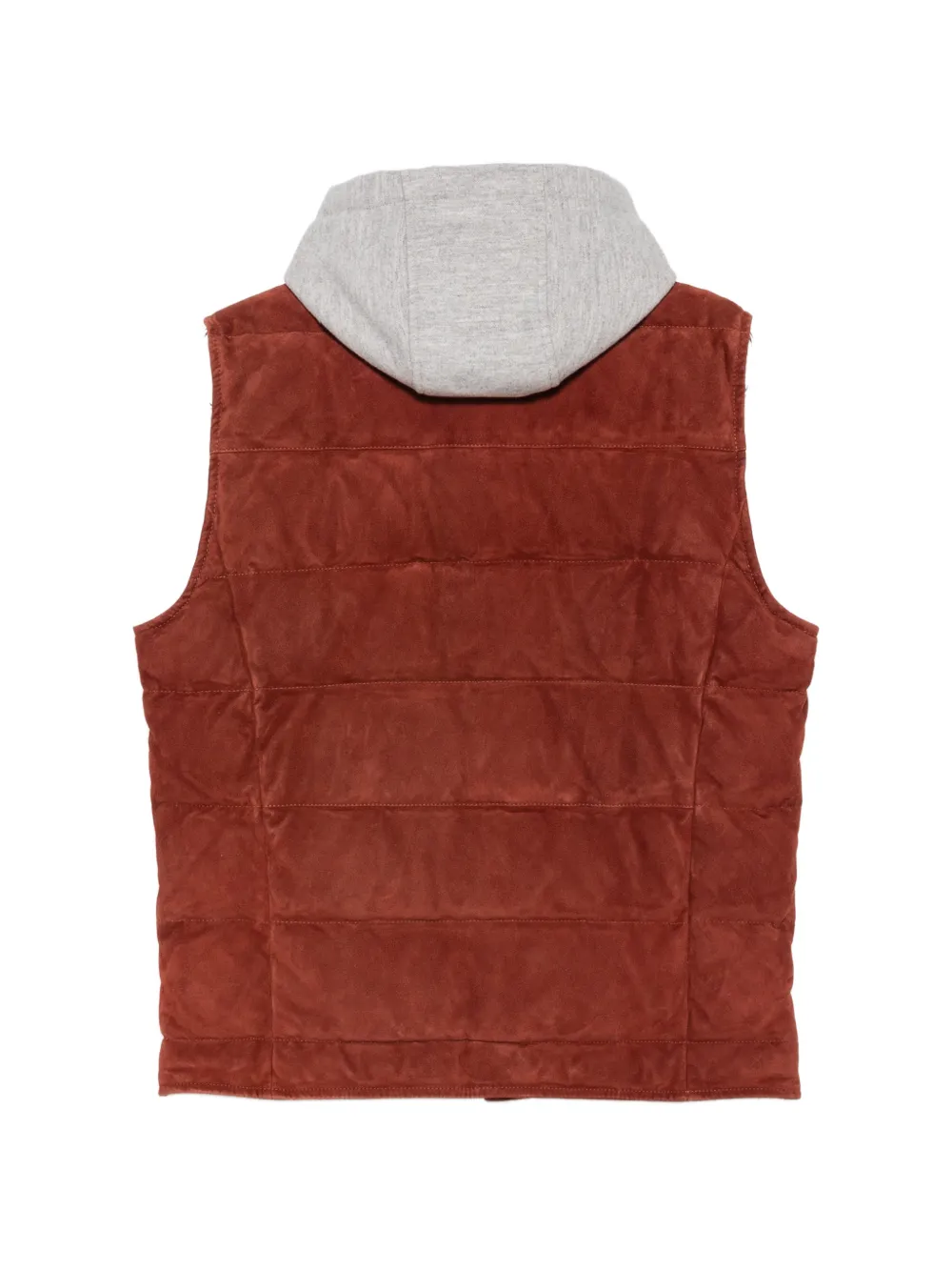 Eleventy Suède gilet Rood