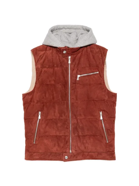 Eleventy suede gilet