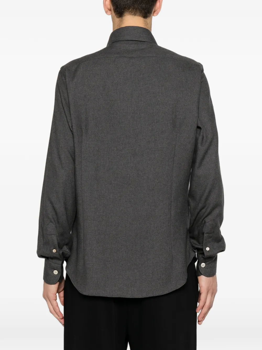 Eleventy Button-up overhemd met lange mouwen Grijs