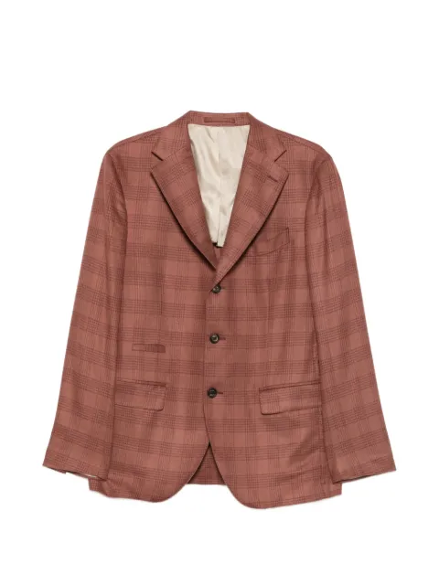 Eleventy check-pattern blazer