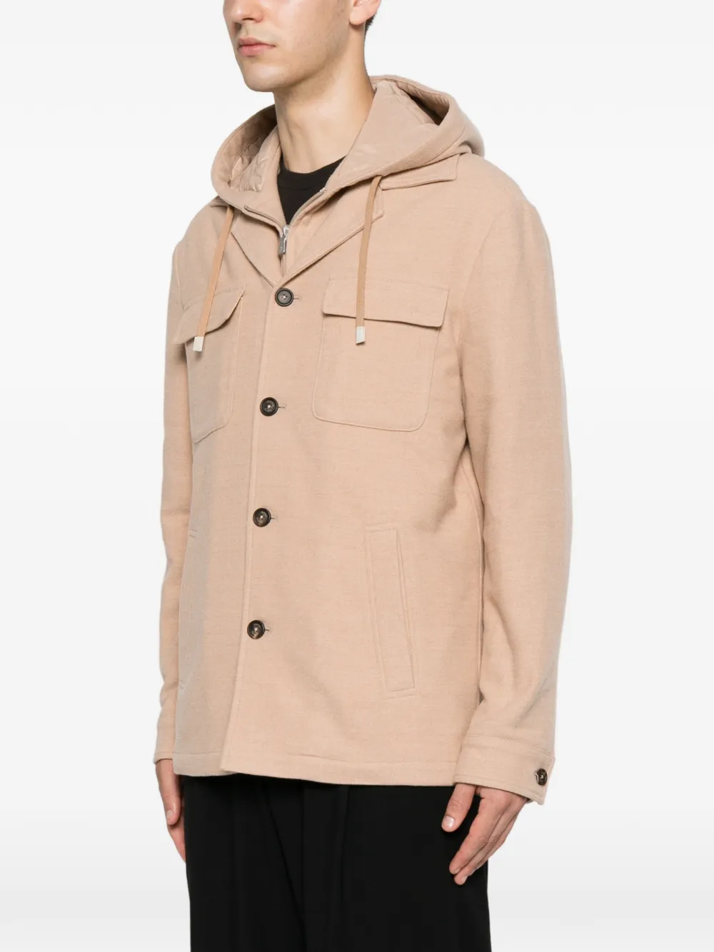 Eleventy Jack met capuchon Beige