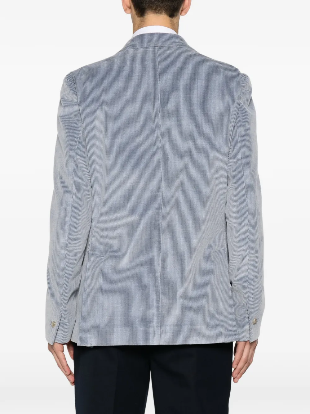 Eleventy Ribfluwelen blazer Blauw