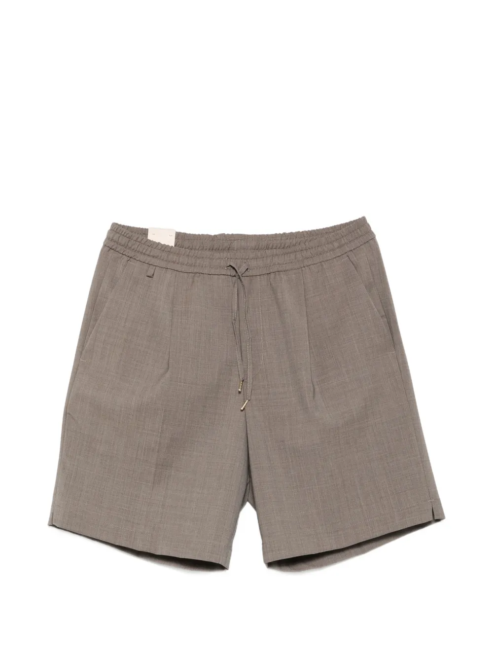 Briglia 1949 pleated drawstring shorts - Marrone