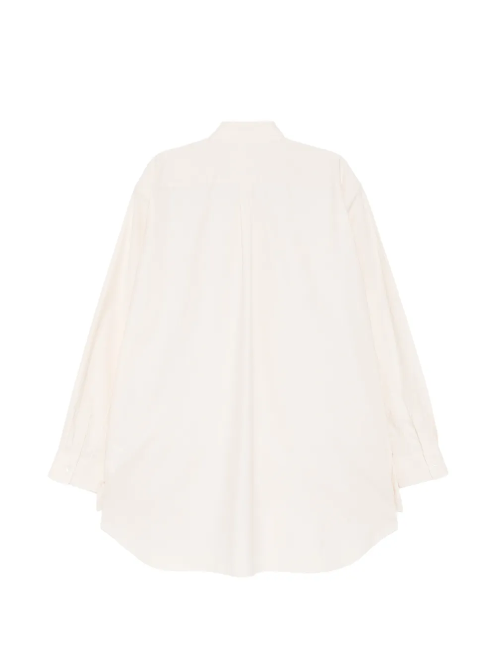 Comme Des Garçons blouse met geplooide zak Beige