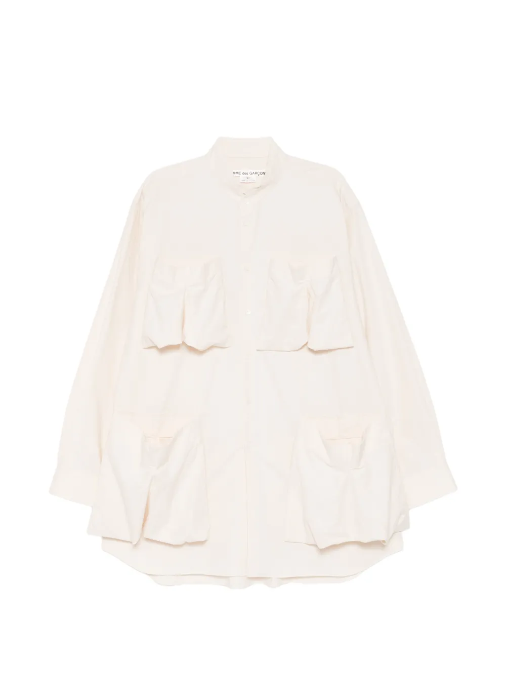 Comme Des Garçons pleated-pocket shirt - Toni neutri