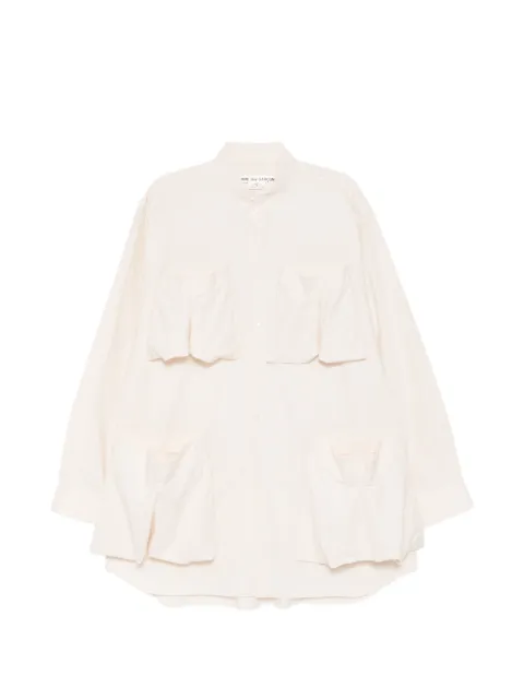 Comme Des Garçons camisa con bolsillo plisado