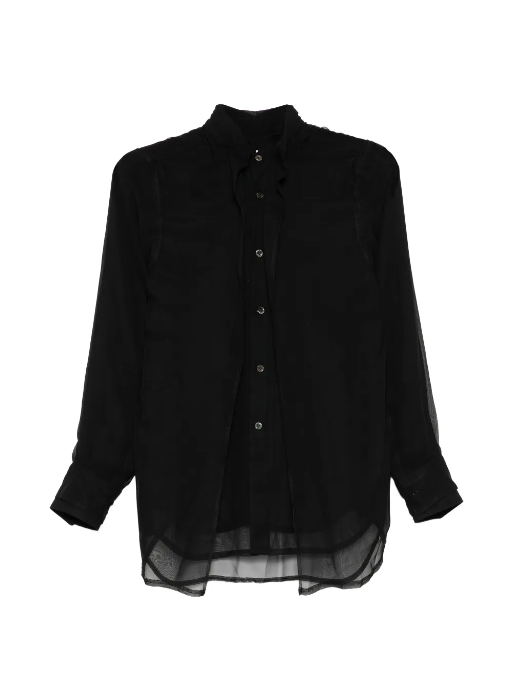 Comme Des Garçons sheering-effect shirt - Nero