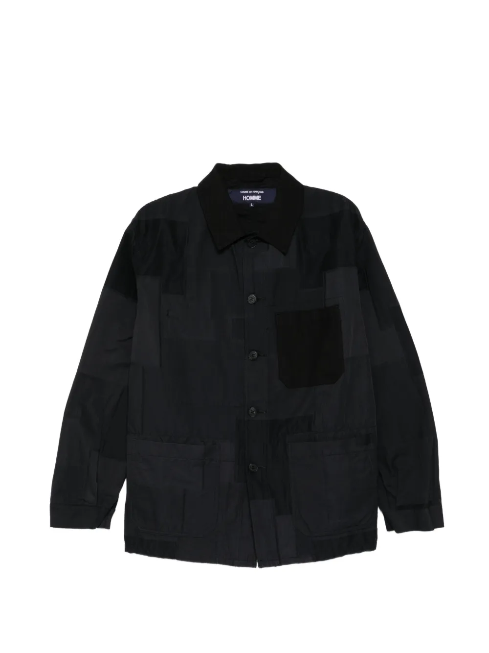 Comme des Garçons Homme patchwork cotton jacket - Nero