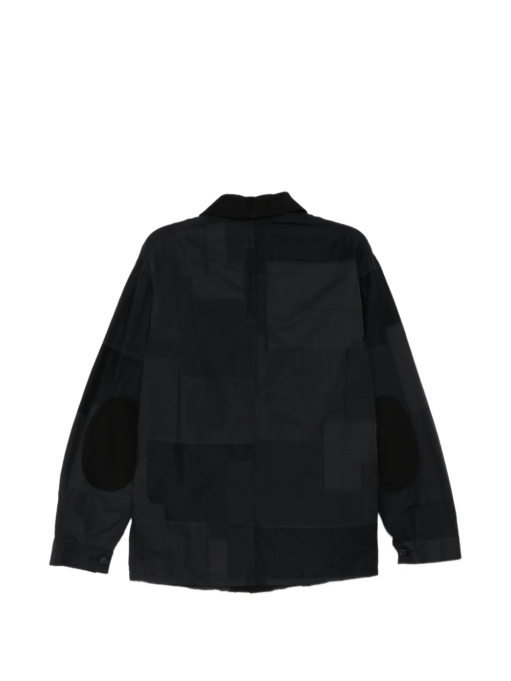 Comme des Garçons Homme Katoenen jack met patchwork Zwart