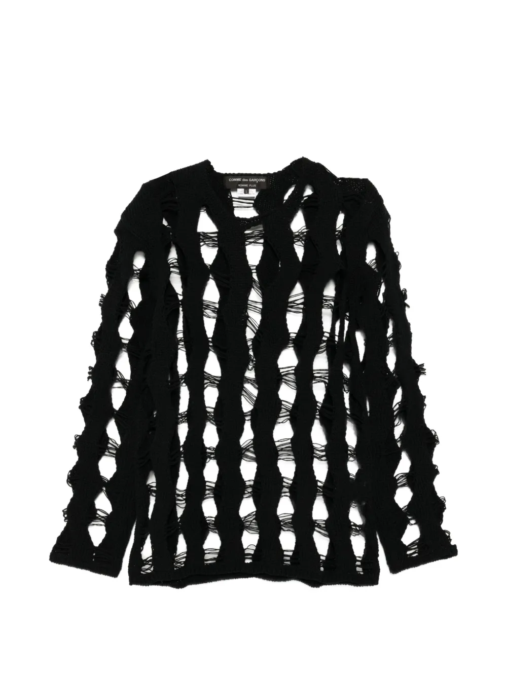 Comme des Garçons Homme Plus distressed sweater - Black