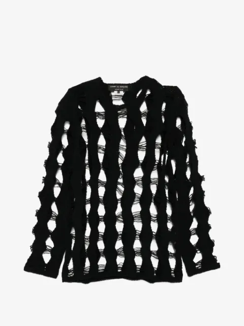 Comme des Garçons Homme Plus distressed sweater