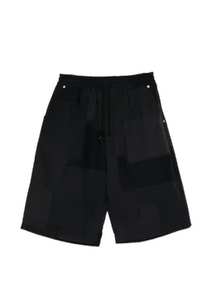 Black Comme Des Garçons layered-design Shorts | Black | FARFETCH