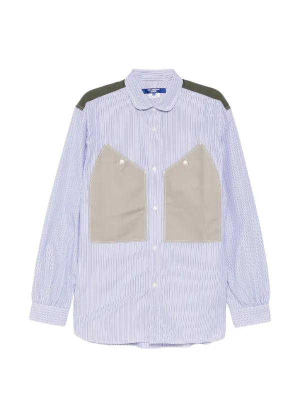ジユンヤワタナベマン　ストライプシャツ Junya Watanabe MAN ストライプ シャツ | ブルー | FARFETCH JP
