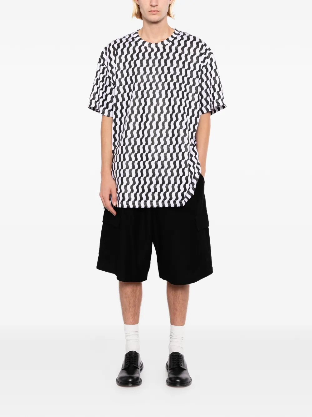 Comme Des Garçons Homme Plus Wave Tシャツ | ホワイト | FARFETCH JP