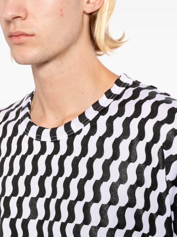 Comme Des Garçons Homme Plus Wave Tシャツ | ホワイト | FARFETCH JP