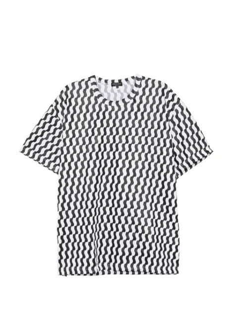 Comme des Garçons Homme Plus playera con ondas estampadas