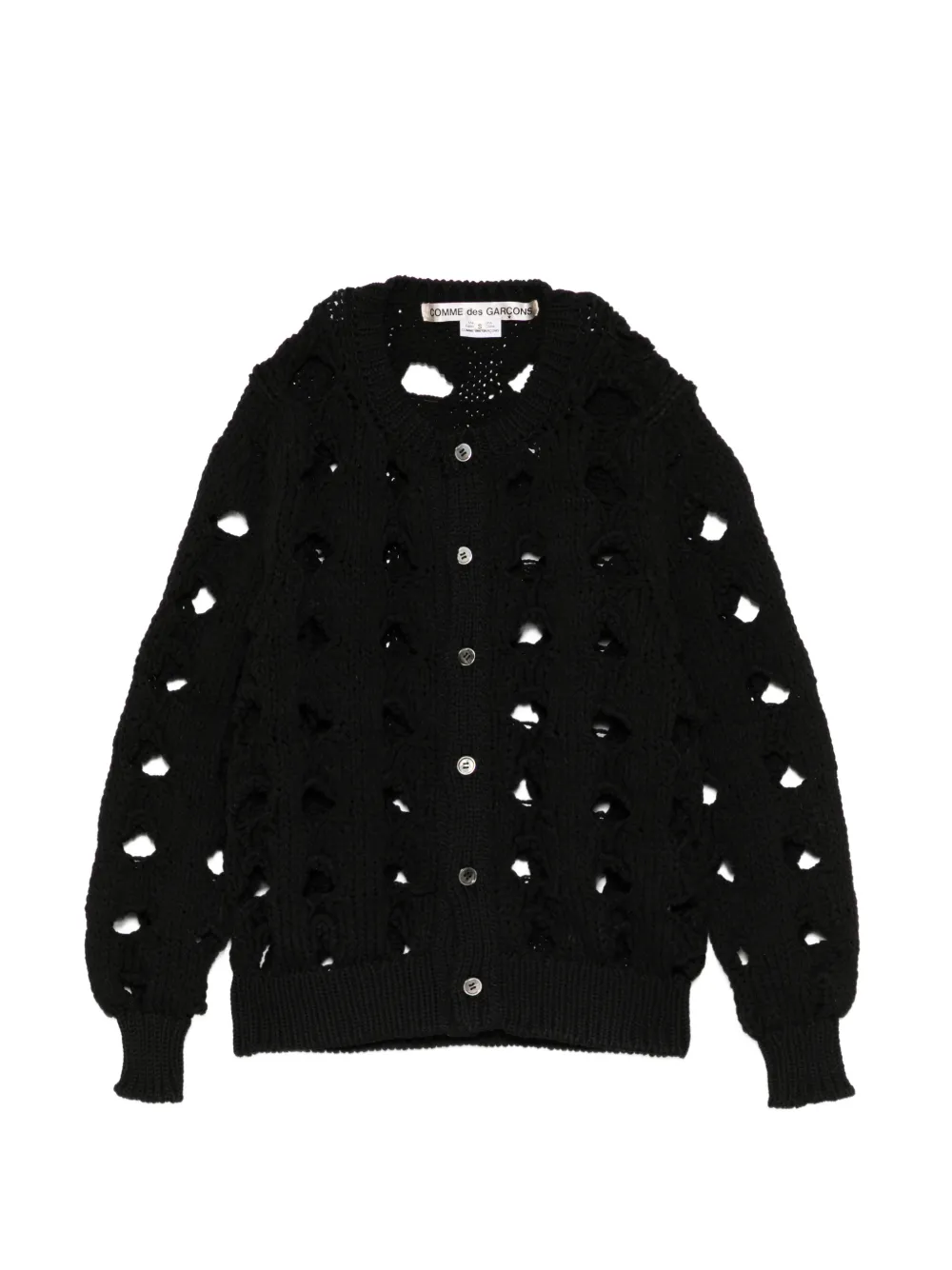 Comme Des Garçons chunky-knit cardigan - Nero