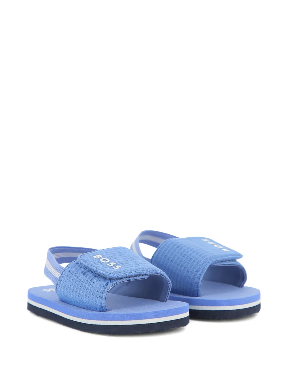 BOSS Kidswear logo sandals Blauw