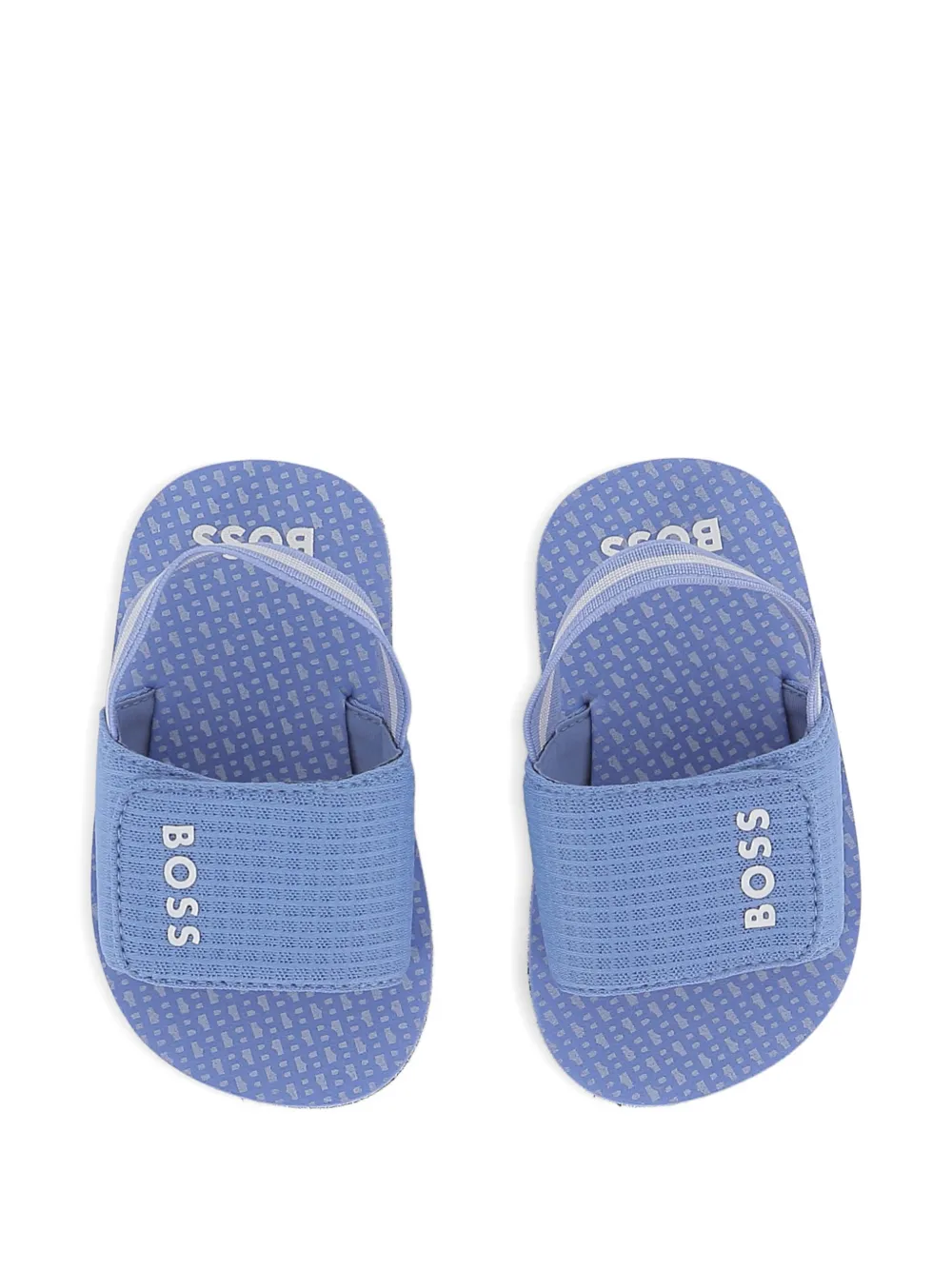 BOSS Kidswear logo sandals Blauw