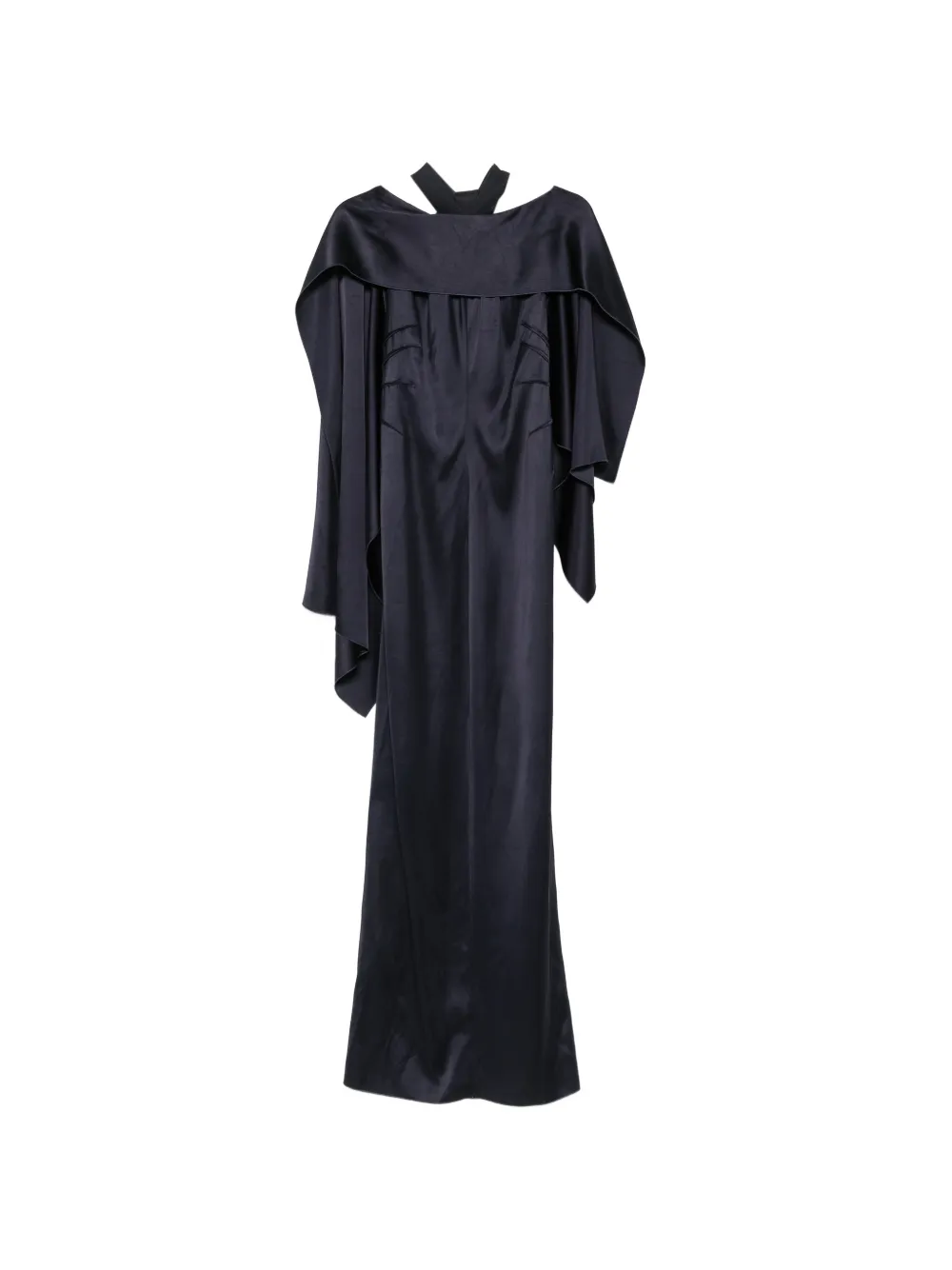 Lanvin cape-style open-back dress - Blu