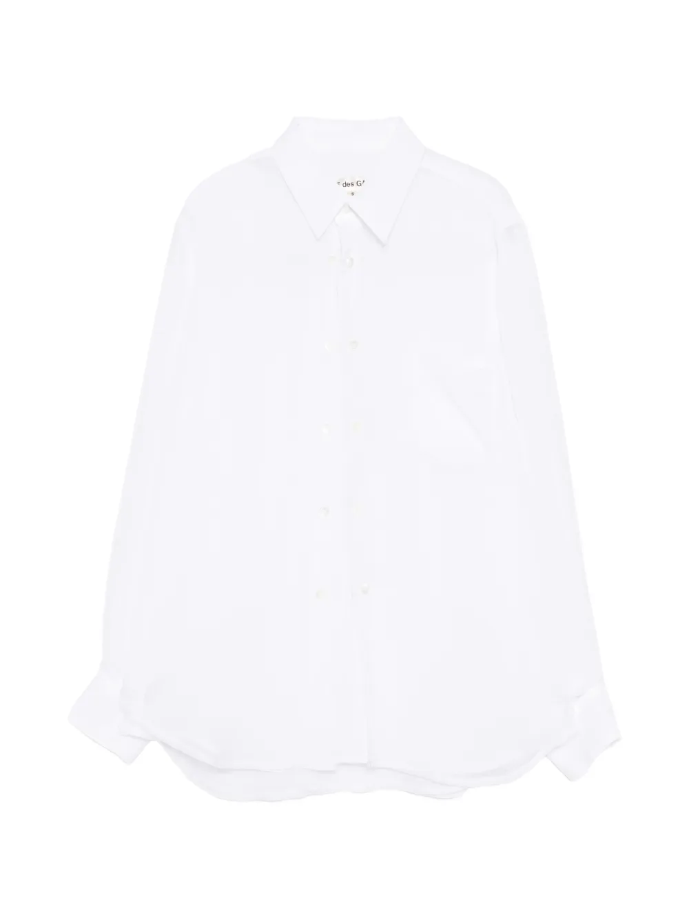 Comme Des Garçons double-breasted long-sleeve shirt - Weiß