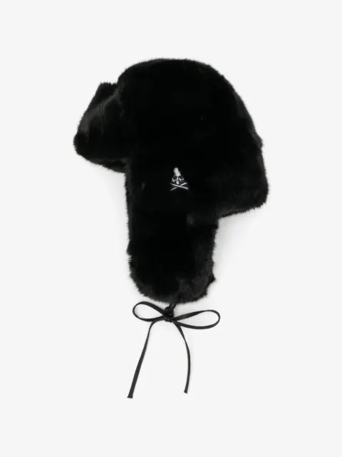 Mastermind Japan gorro estilo cazador con motivo Skull con pelo artificial