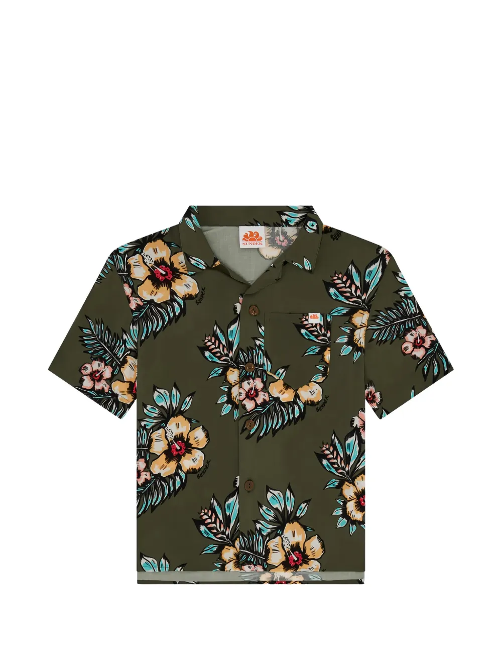 Sundek floral-print shirt - Verde