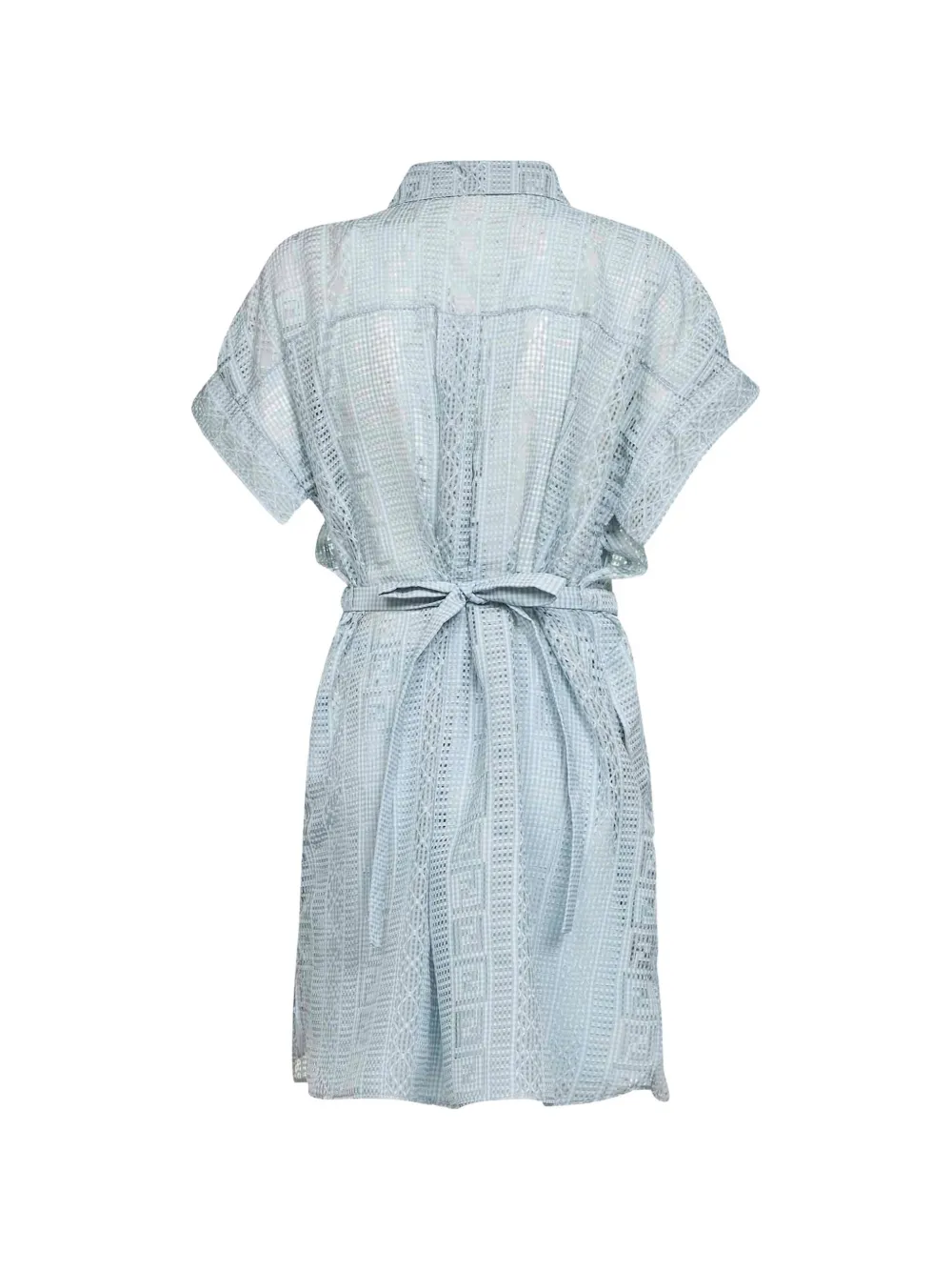 FENDI Pequin jurk met FF print Blauw
