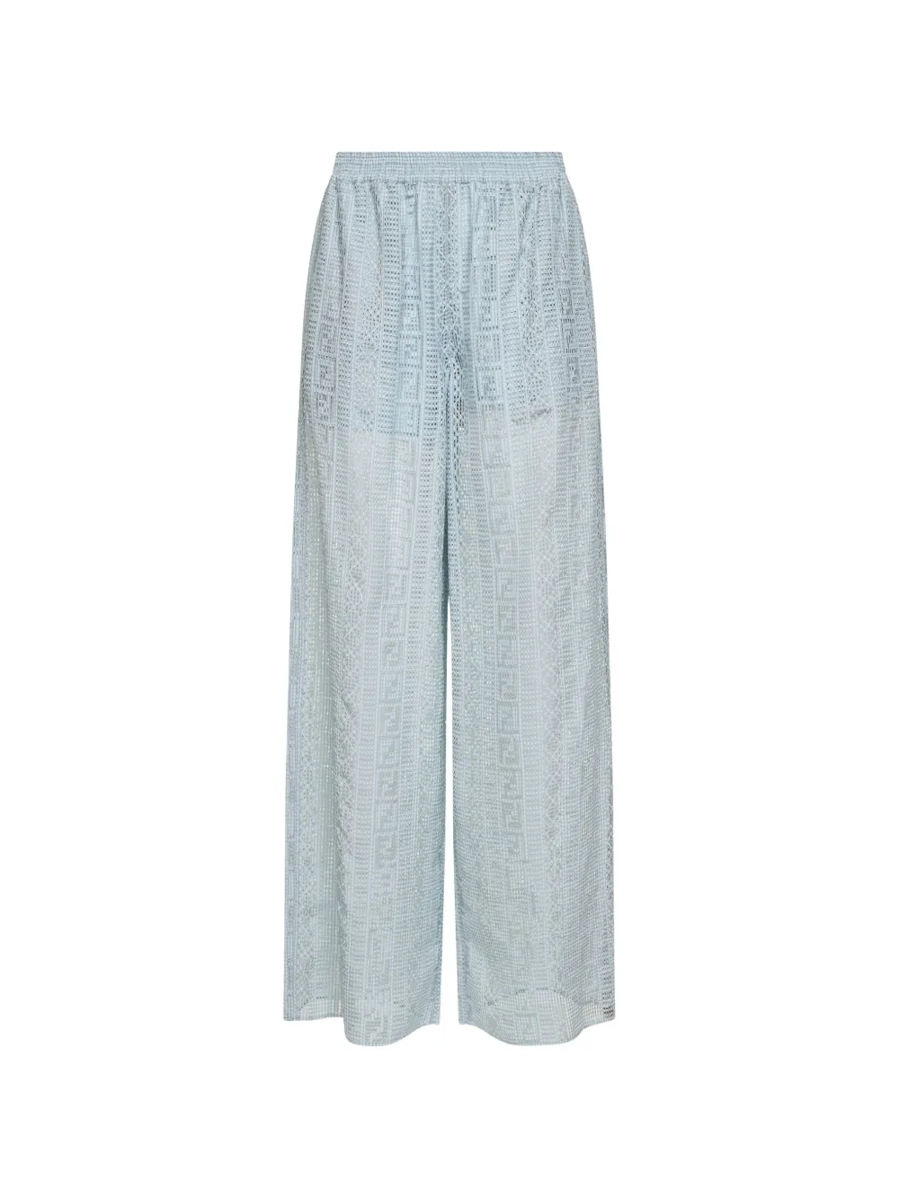 FENDI FF burnout trousers - Blu